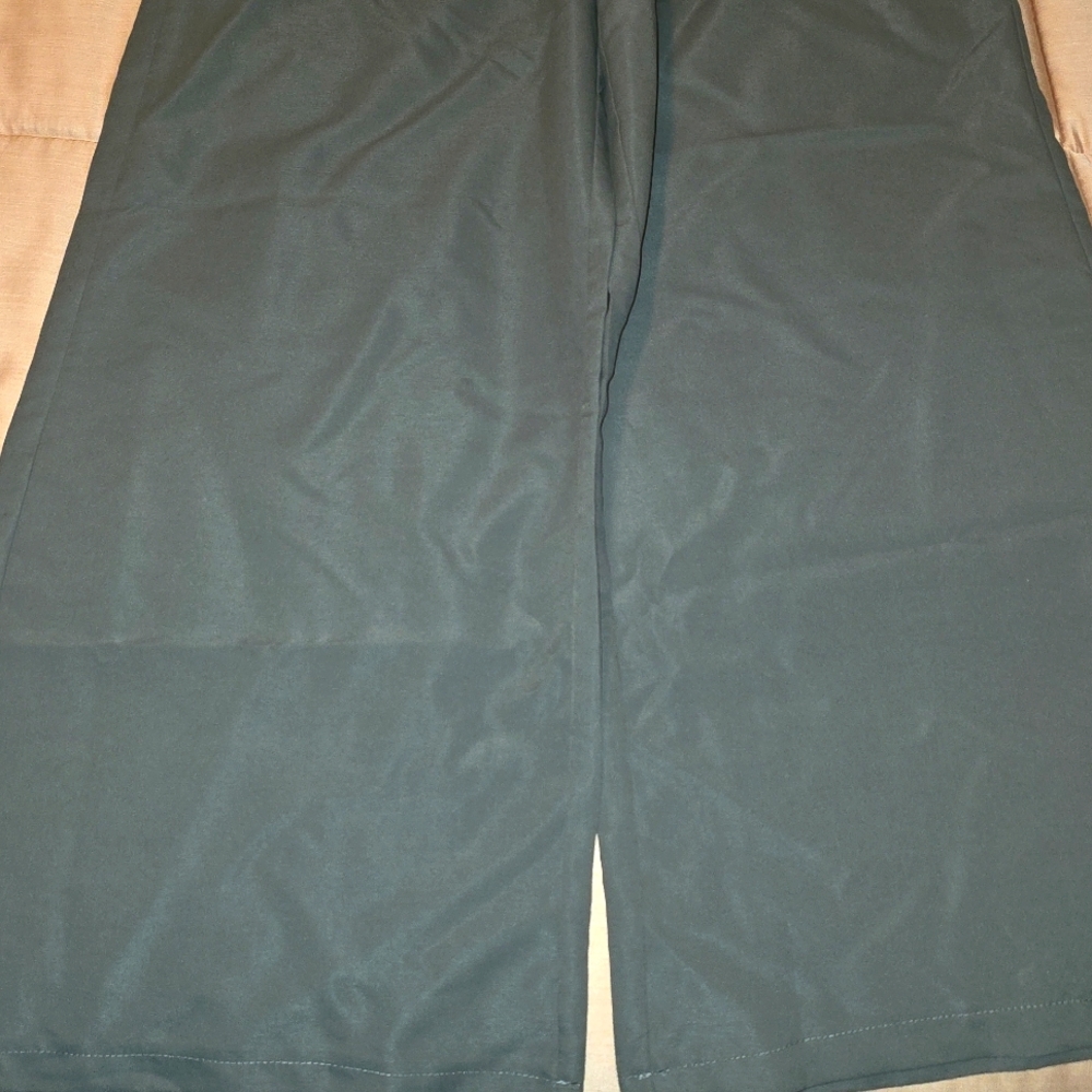SHEIN EZwear Casual Grey Loose Straight Pants Grey High Waisted Long Pant SZ 6